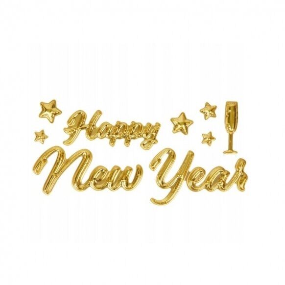 Svētku 3D uzlīmes «Happy New Year»