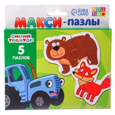 Maksipuzles "Zilais traktors: meža iemītnieki"