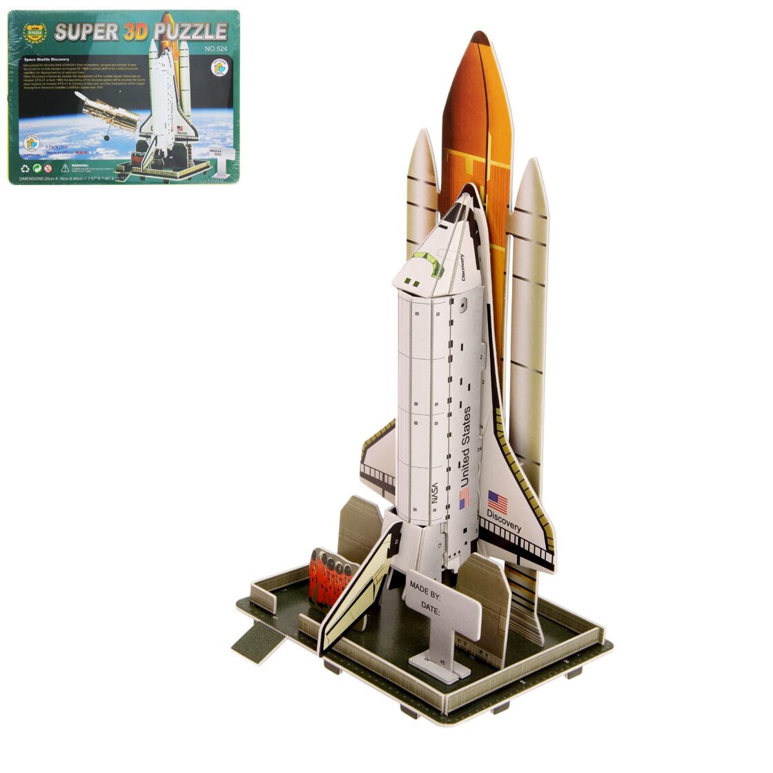 3D "Space Shuttle" konstruēšanas komplekts