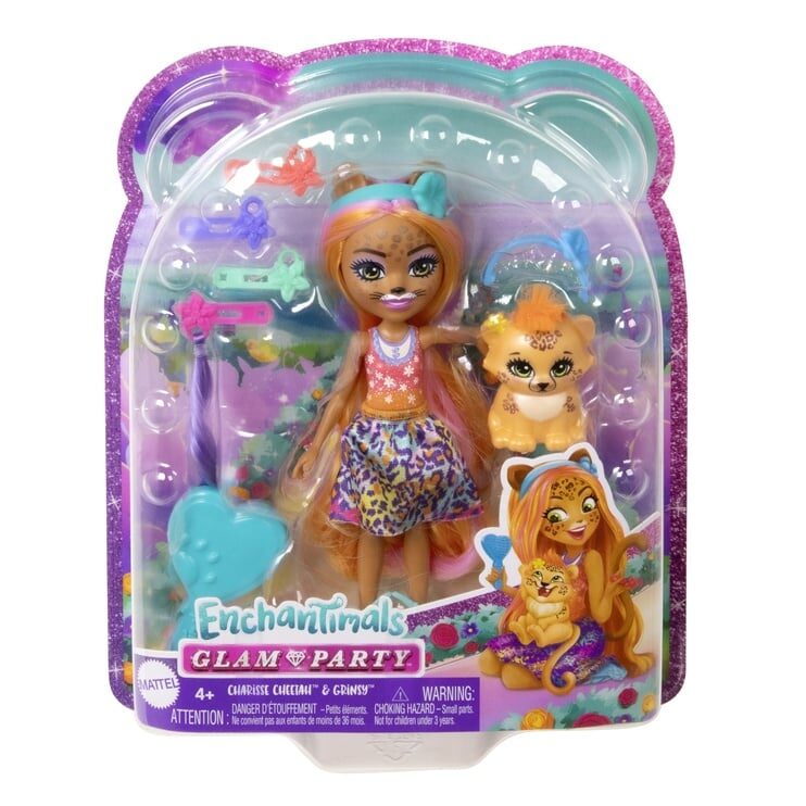 Enchantimals Glam Party lelle ar aksesuāriem