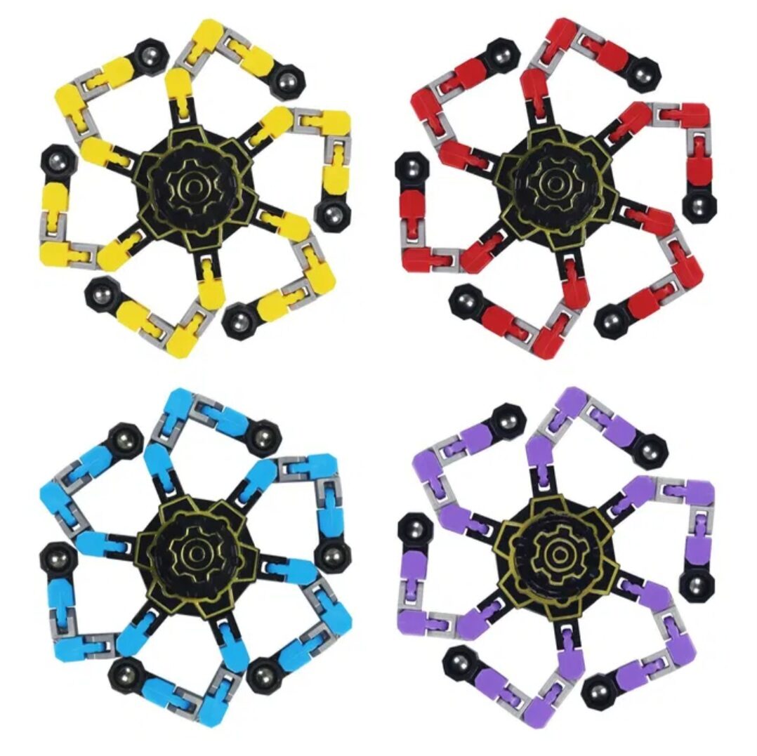 Fidget Spinners Transformable Chain Robot Rotaļlieta