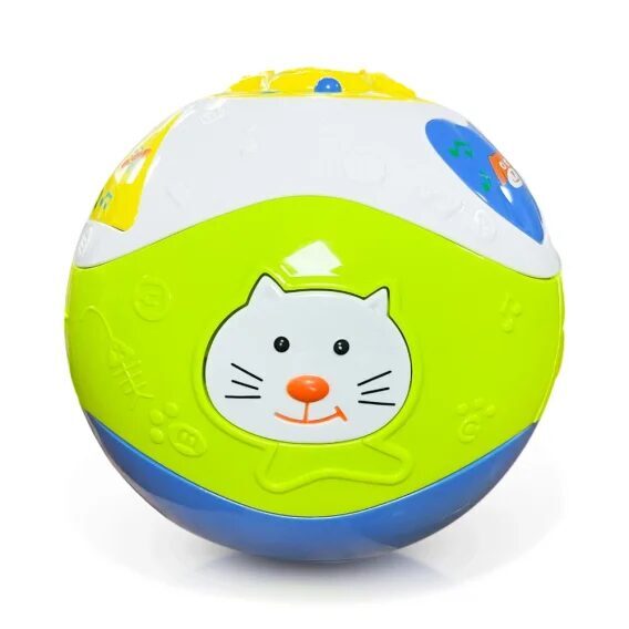 Музыкальная игрушка - Обучающий шарик, звуковые и световые эффекты, Ø 19,2 см