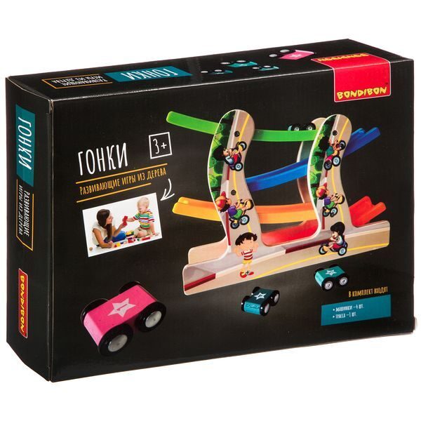 Izglītojoša koka spēle Bondibon "SKRIEŠANAS".