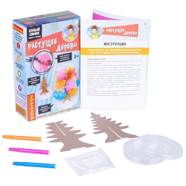 Японские опыты Юный химик. Растущее Дерево 