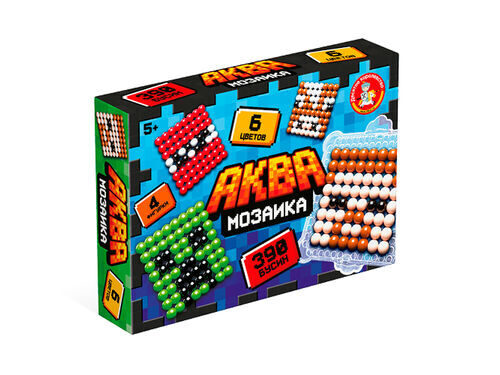 Развивающая аквамозаика для детей «Пиксельный мир»