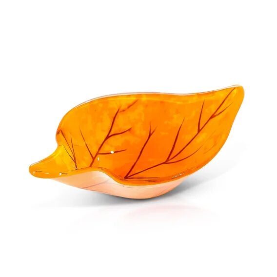 Соусник - Лист, стекло, цвет жёлтый, 80 мл, 13 х 8 х 3,5 см