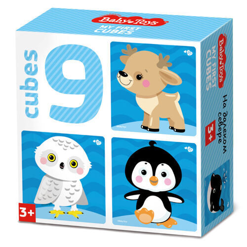 Развивающие кубики для детей «На краю земли» (9 штук)