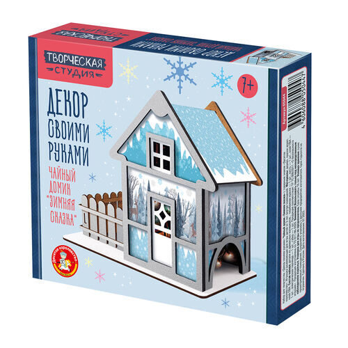 Pašdarināts dekors "Tējas namiņš. Ziemas pasaka"