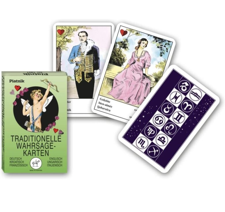 Традиционные гадальные карты. Немецкий/английский/хорватский/венгерский/французский/итальянский: 36 карт с инструкциями.