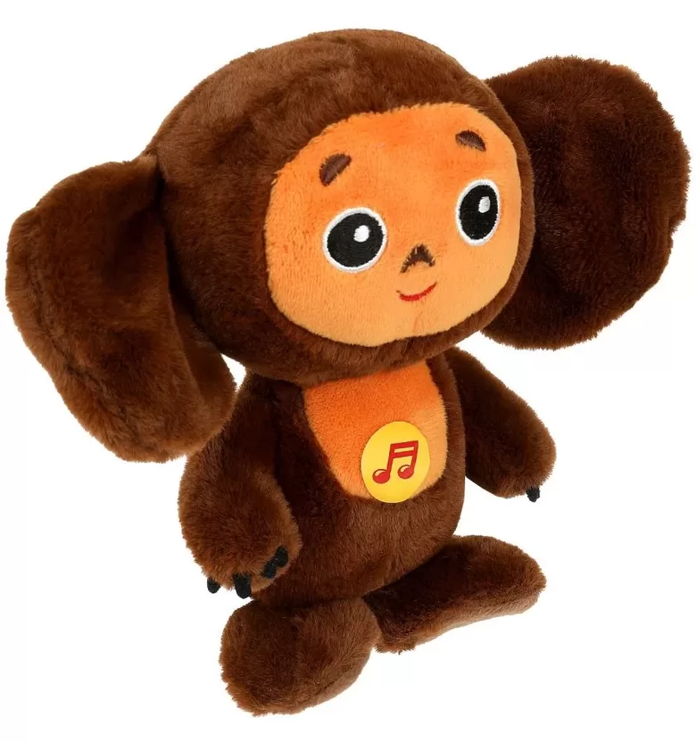 Čeburaška mīkstā rotaļlieta, 17 cm, muzikāla