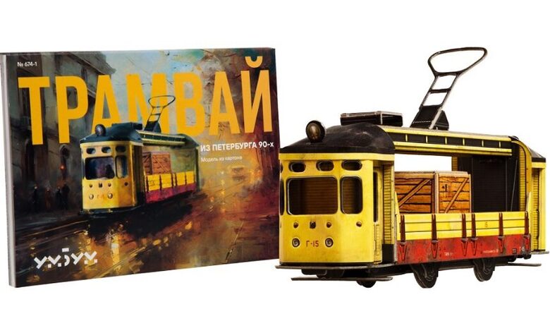 Tramvajs no Sanktpēterburgas 20. gs. deviņdesmitajos gados