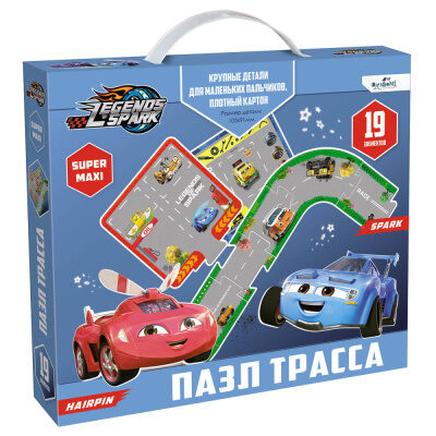 19 daļiņu grīdas puzle "Mīklu celiņš. Dzirksteles leģendas"