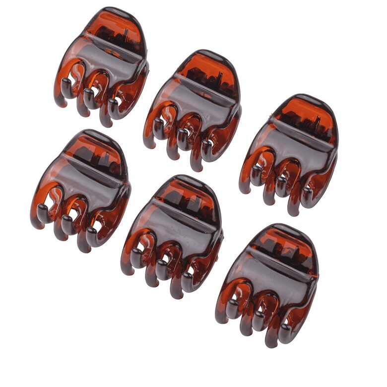 Классические круглые зажимы-крабики, 6 шт.