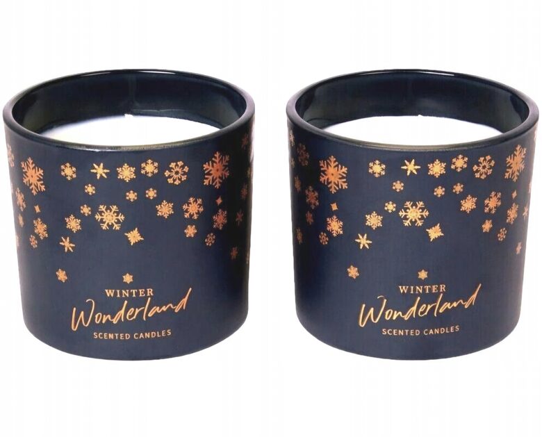 Набор из 2 декоративных подарочных свечей «Зимняя сказка»