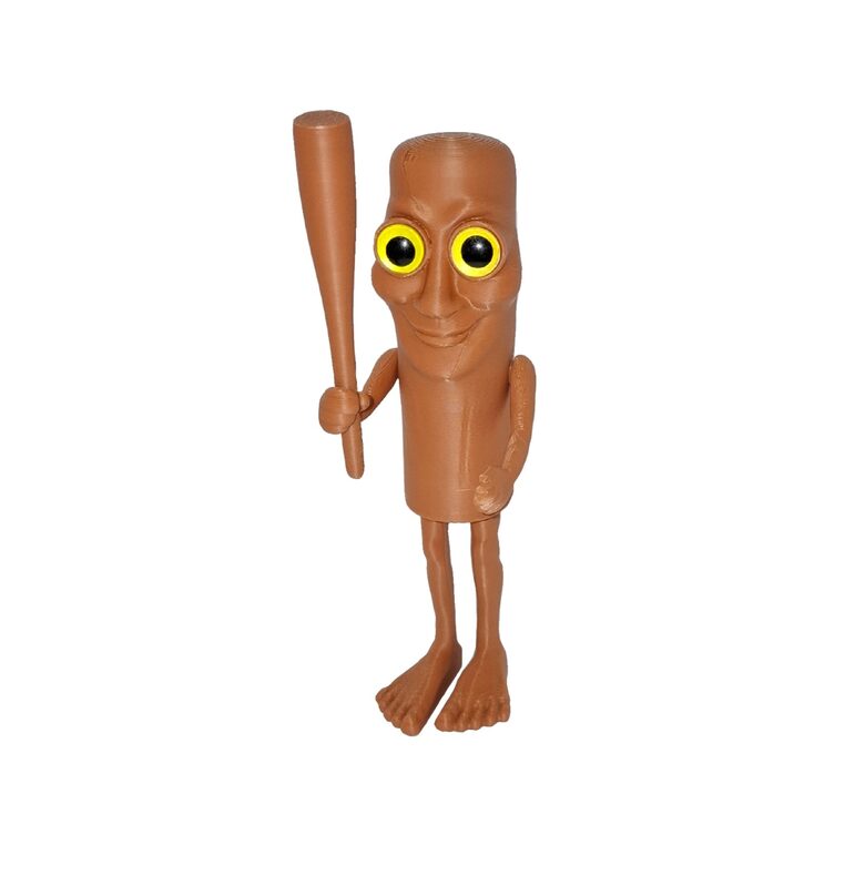 Tung Tung Sahur 3D drukāta figūriņa