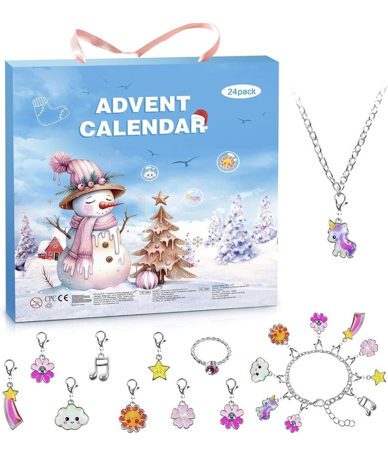 Адвент-календарь украшений для девочек на 24 дня