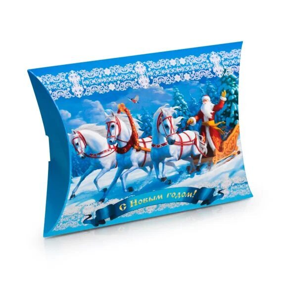 Подарочная коробка фигурная - Новогодняя тройка,19 х 14 х 4 см