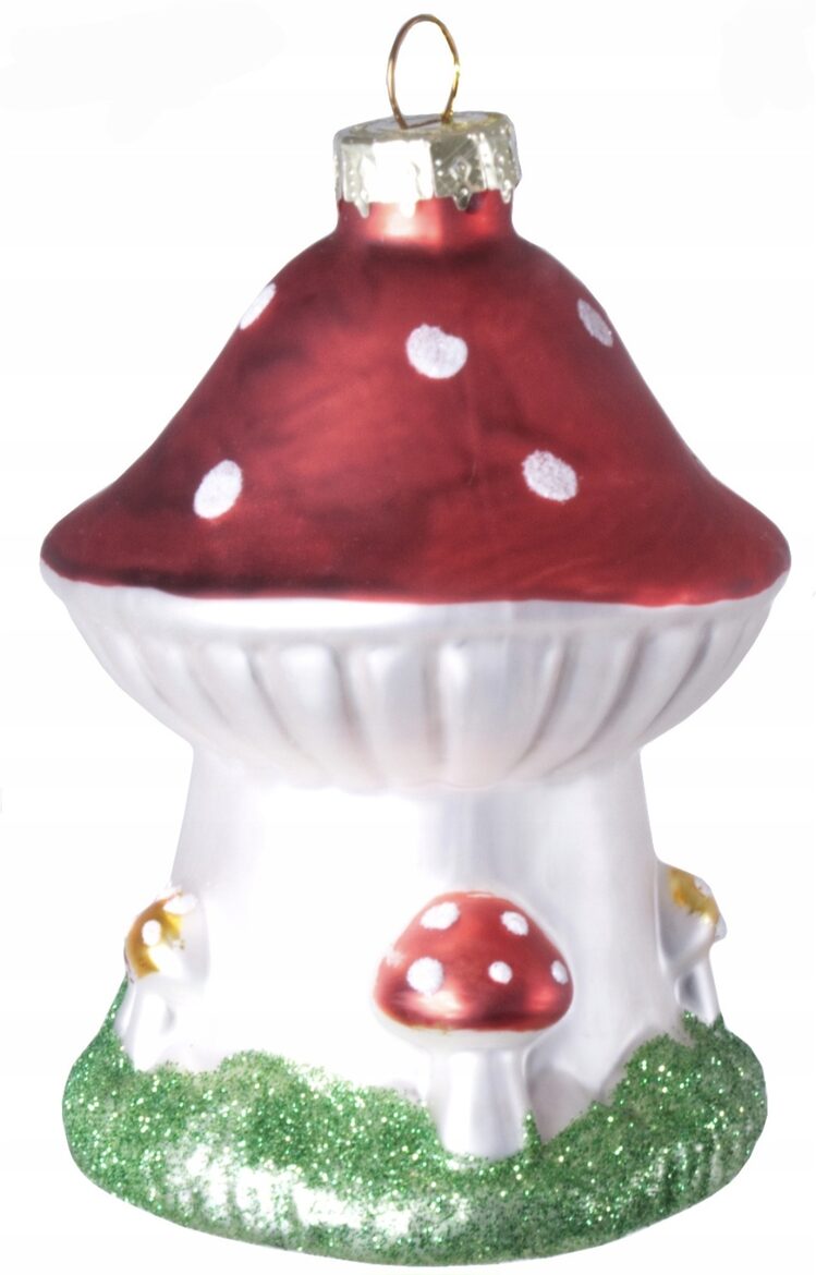 Ёлочное украшение в виде мухомора