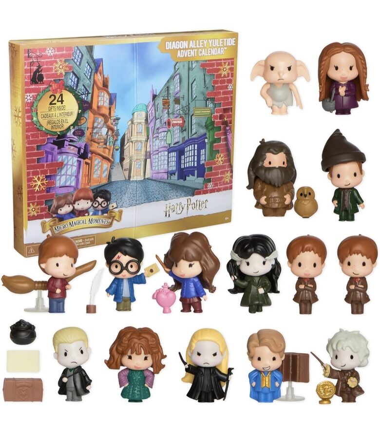 Harija Potera Ziemassvētku Adventes kalendārs Angled Alley ar 24 pārsteigumiem