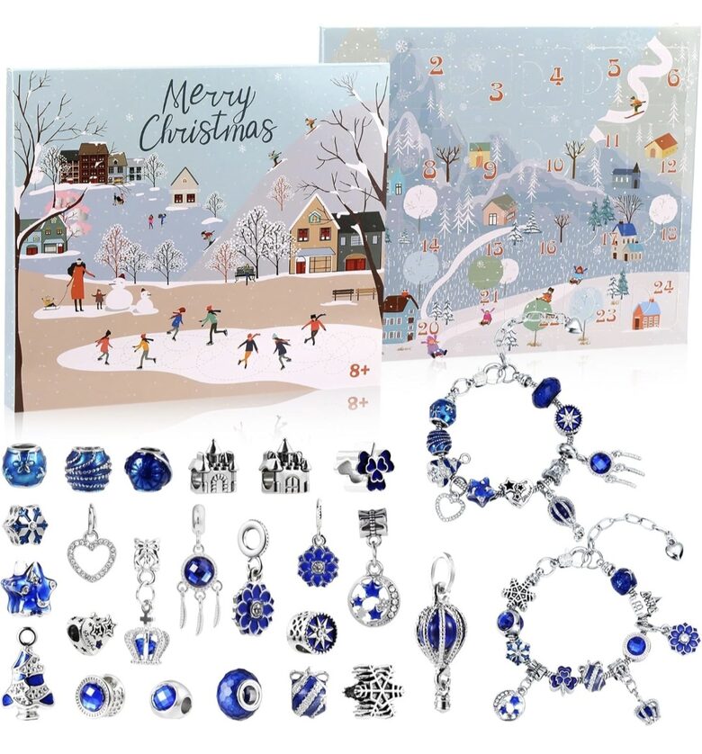 Адвент-календарь - Украшения. Браслеты. Синий