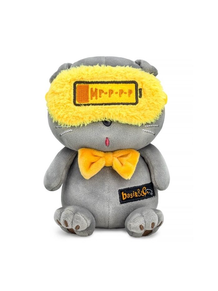 Mīkstā rotaļlieta "Kaķis Basiks". 16 cm