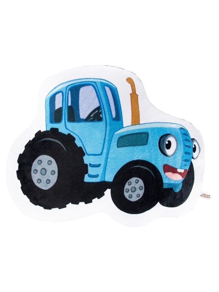 Mīkstais rotaļu spilvens  "Zilais traktors", 23 cm
