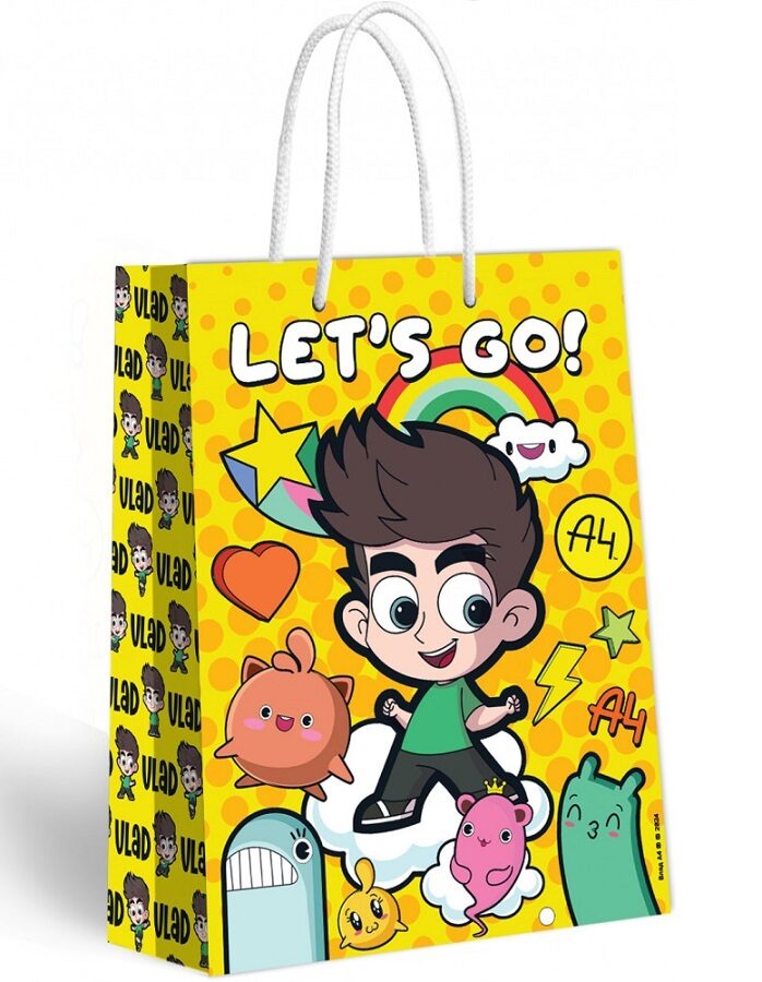 ND Play. Пакет подарочный "Влад А4. Let's Go!" 