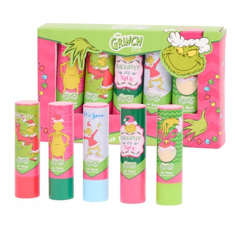 Набор бальзамов для губ «Гринч», 5 шт.