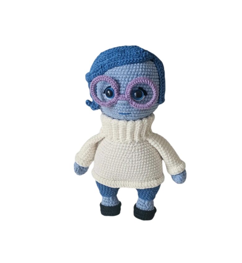 Мягкая игрушка «Печаль» из мультфильма «Головоломка». Ручная работа.