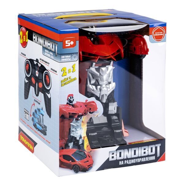 Трансформер 2в1 BONDIBOT на радиоуправлении робот и автомобиль M1:18