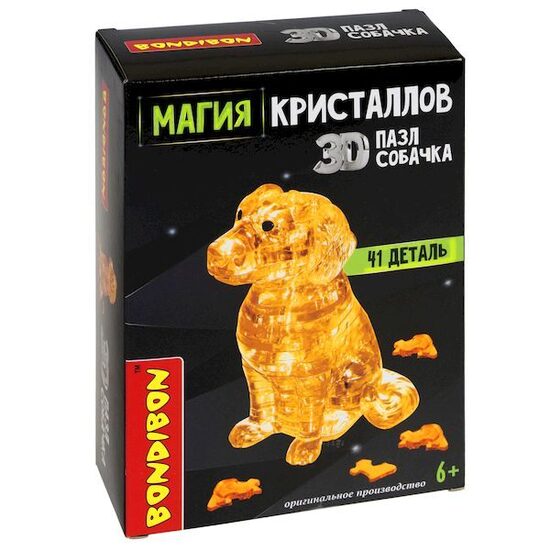 3D puzle KRISTĀLU MAĢIJA "SUNS", 41 detaļa, Bondibon