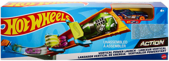 Hot Wheels darbības trase Crazy Workout vertikālais palaidējs