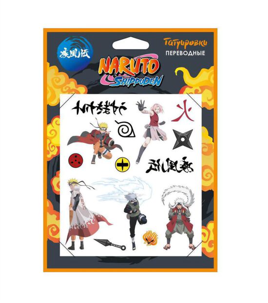 Naruto pagaidu tetovējumi #1
