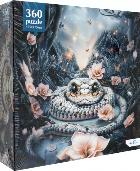 360 detaļu puzle. Jauka čūska.