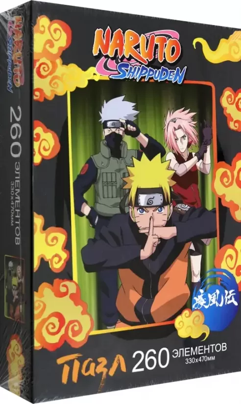 260 gabalu puzle. Naruto. Tūkstoš putnu sauciens