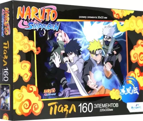 Naruto septiņnieka komanda.  160 gabalu puzle