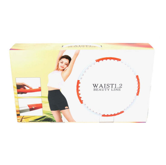 Vingrošanas stīpa Naria 1.2 Beauty Line, regulējams izmērs, balta/sarkana