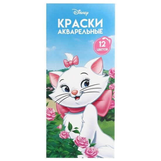 Medus akvarelis "Kaķene Marija", 12 krāsas, kartona kastītē, bez otas