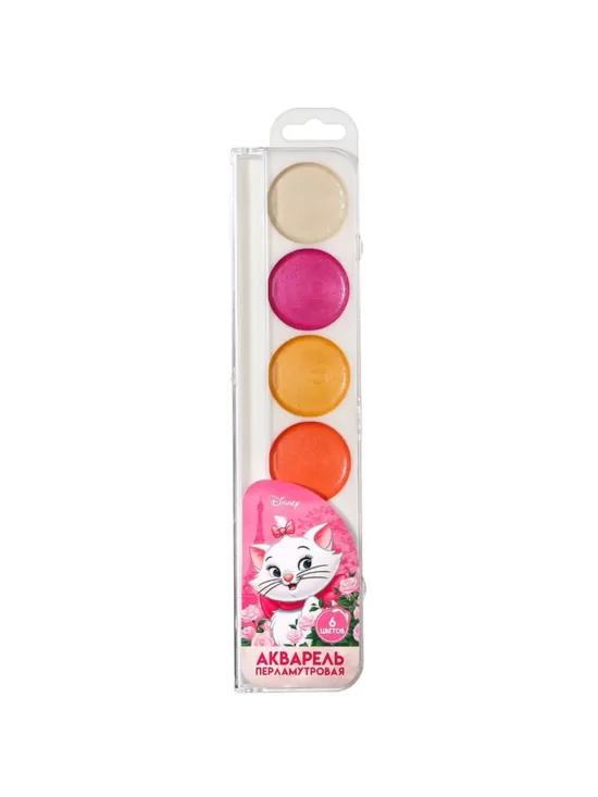 Pērļu akvarelis "Kaķene Marija", 6 krāsas
