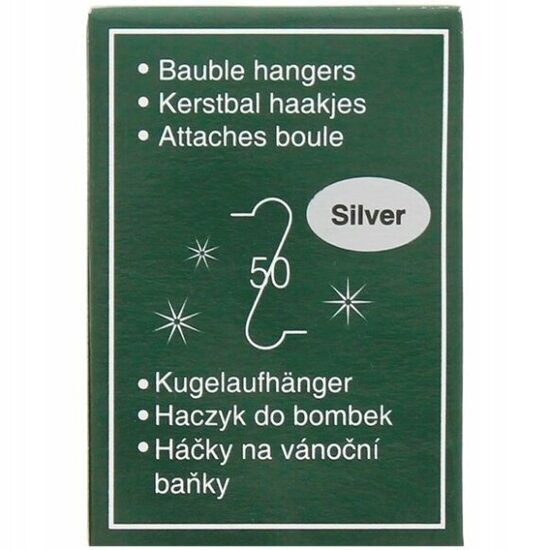 Ziemassvētku eglītes rotaļlietu āķi, 50 gab.