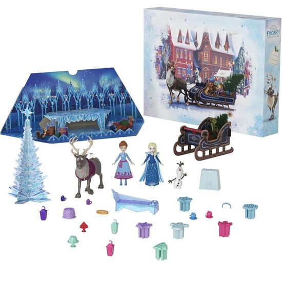 Mattel Disney Frozen mazās Annas un Elsas leļļu Adventes kalendārs  