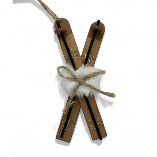 Ziemassvētku eglītes rotaļlieta - slēpes