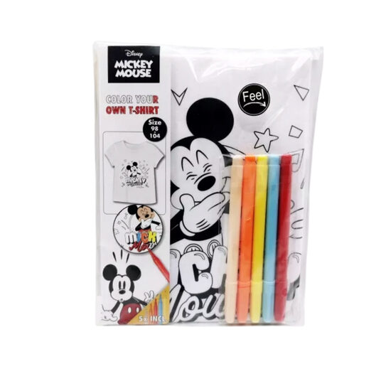 Футболка-раскраска «Микки Маус» (размер 98-104).