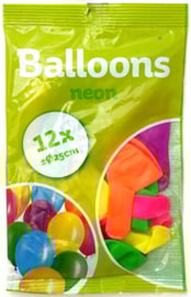 Neona baloni 12 gab.