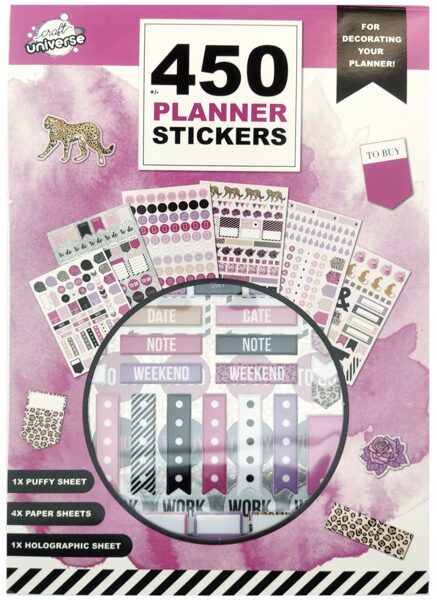 Classic Craft Universe uzlīmes 450 gab. PINK