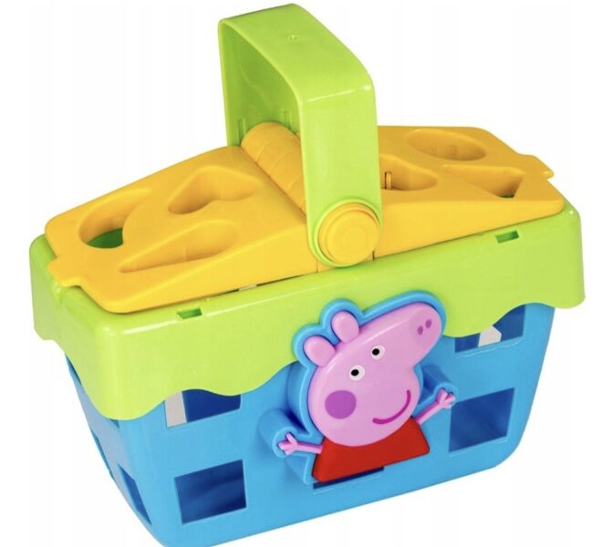 IZGLĪTĪBAS ŠĶIROTĀJS FORMU MĀCĪBAI PEPPA BLOKUS ar SKAŅU UN MELODIJU