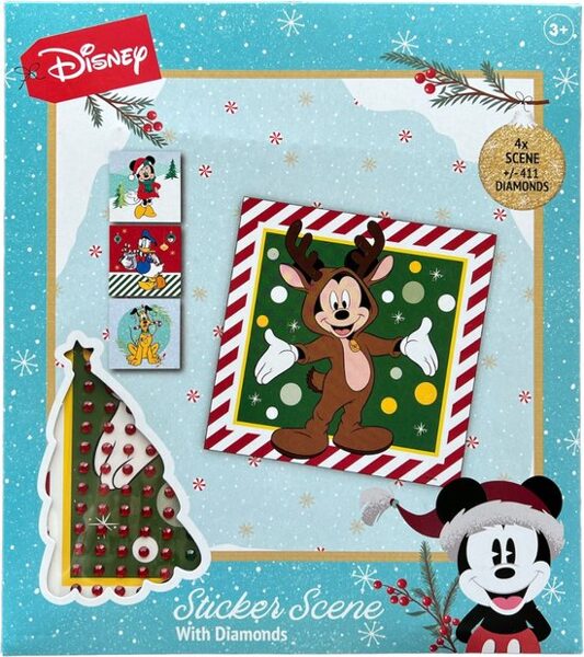 Mickey mouse — Ziemassvētku dāvana bērniem — dimanta uzlīmes