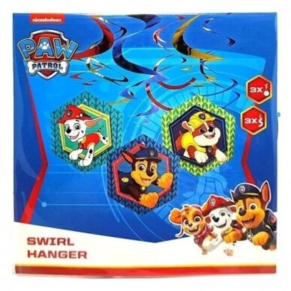 Paw Patrol piekaramie dekori, 6 gab