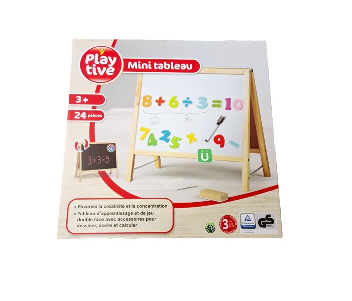 Divpusēja magnētiskā sausā dzēšanas tāfele PLAYTIVE 3+
