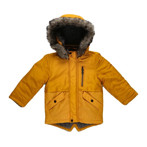 Bērnu ziemas parka jaka zēniem Primark Mustard 62 cm